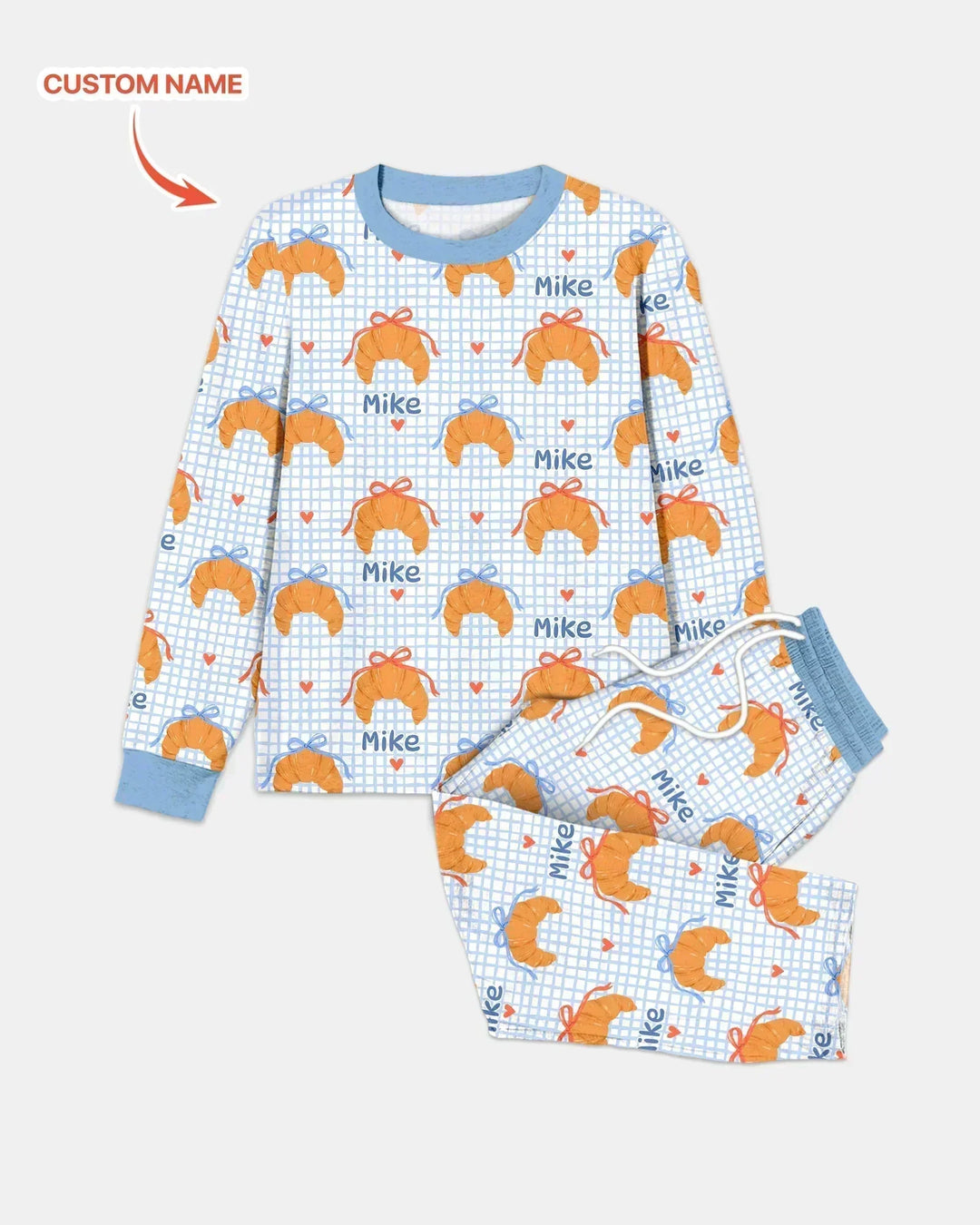 Breakfast Love Family Matching Bamboo Men's Pajama Set