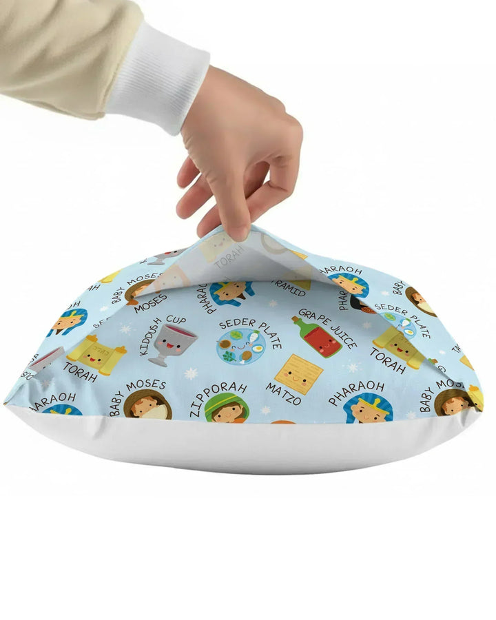 Cute Passover Characters Bamboo Pillow Case
