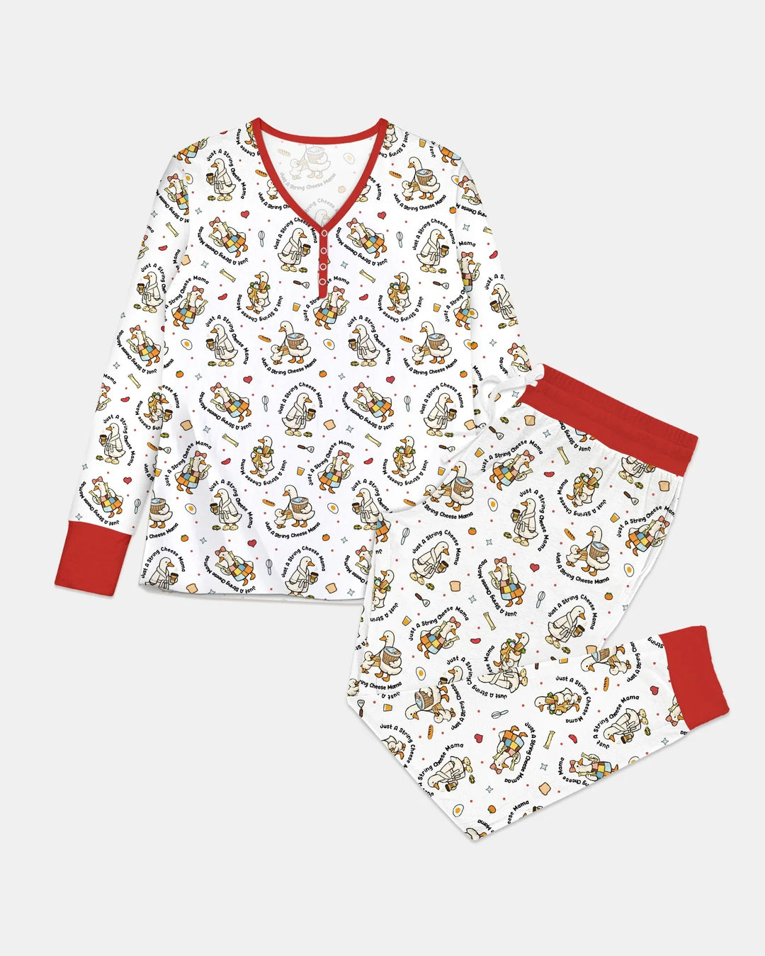 Just A String Cheese Mama Era Mommy & Me Bamboo Women Pajama Set