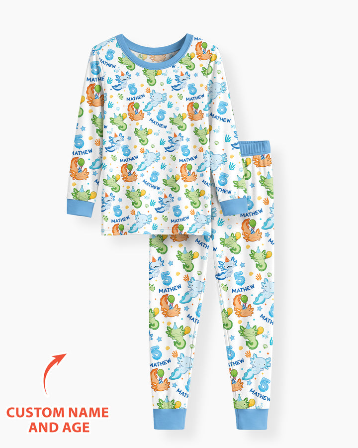 Personalized Alolt Of Fun Birthday Bamboo Two Piece Long Sleeve Pajama Set
