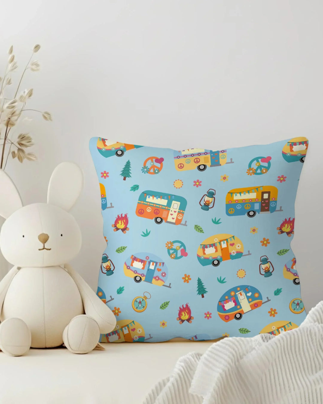 Happy Little Camper Bamboo Pillow Case