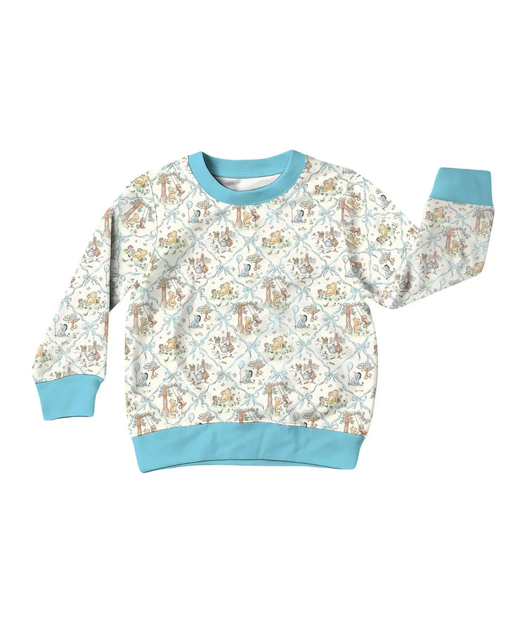Spring Meadow Friends Bamboo Crewneck Sweatshirt
