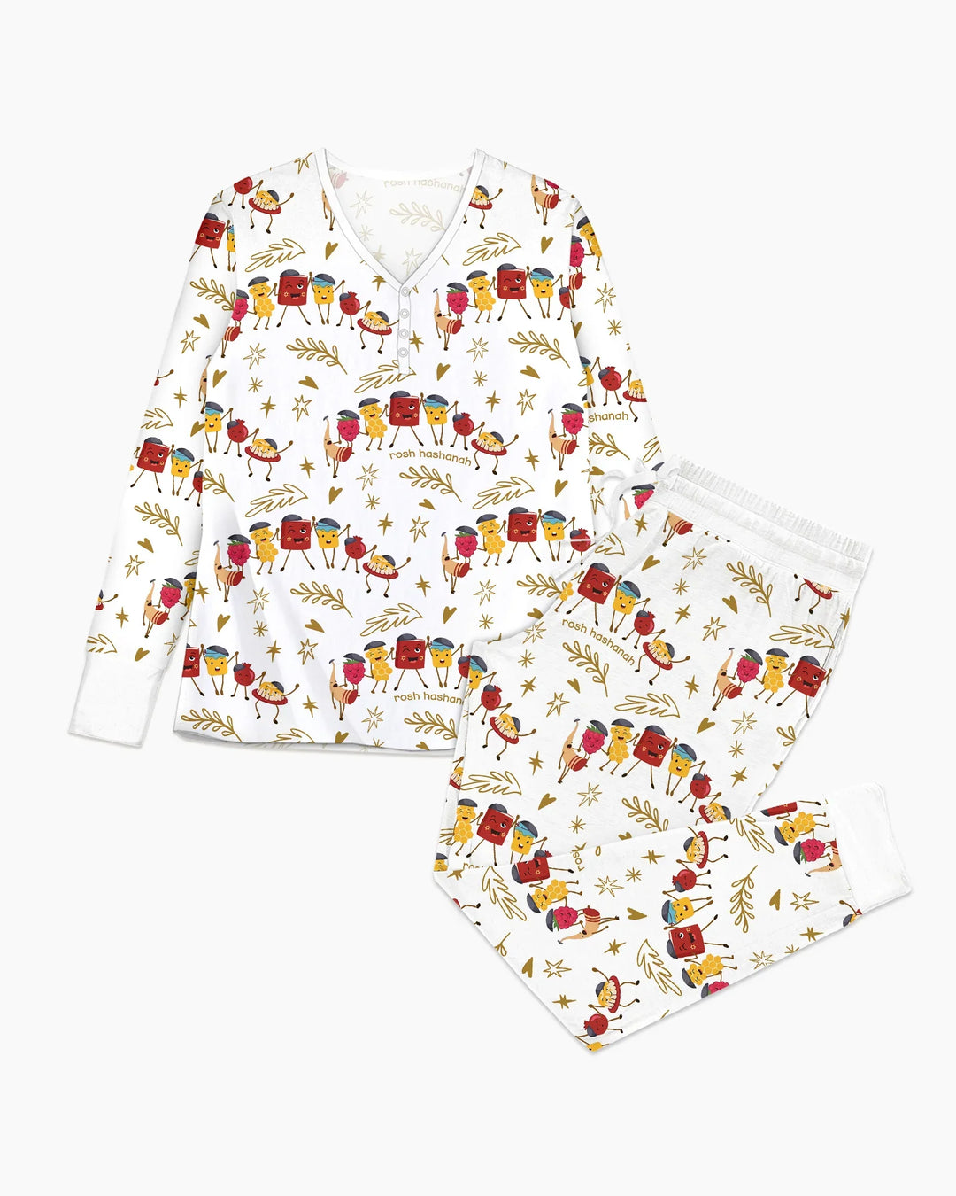 Let's Celebrate Rosh Hashanah Bamboo Women Pajama Set