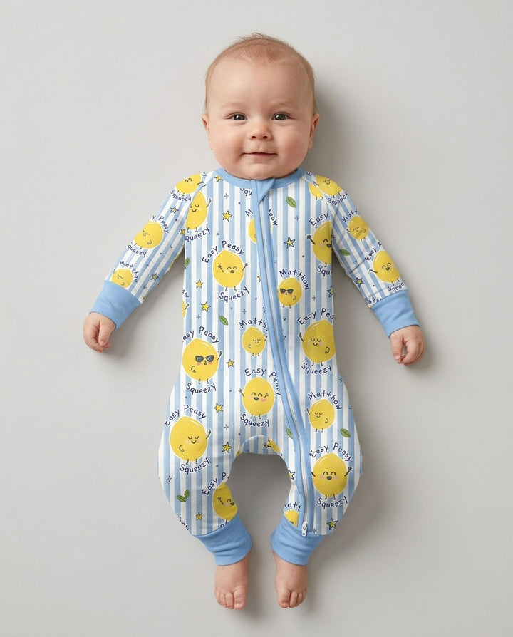 Easy Peasy Lemon Squeezy Custom Name Bamboo Convertible Zippy