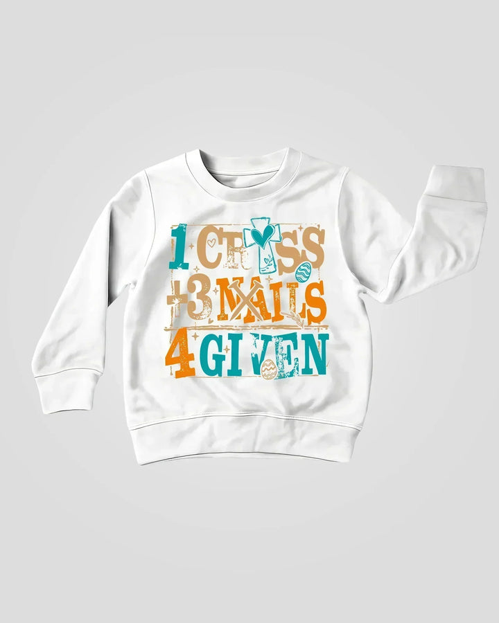 1 Cross 3 Nails 4 Given Bamboo Crewneck Sweatshirt