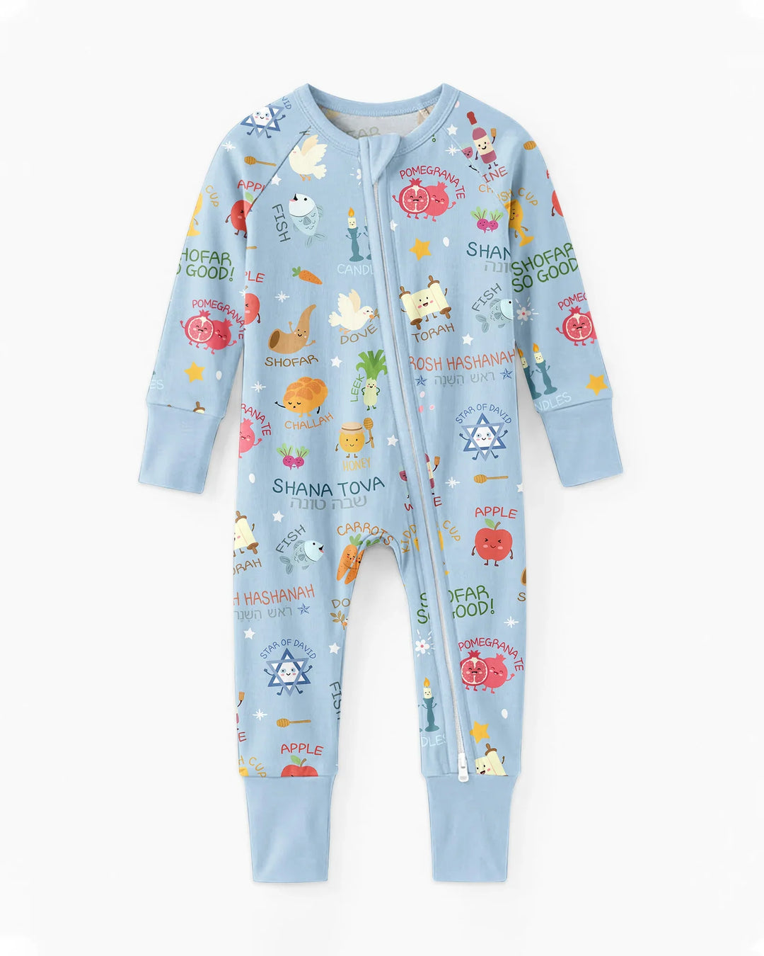Family Rosh Hashanah Matching Bamboo Convertible Zippy