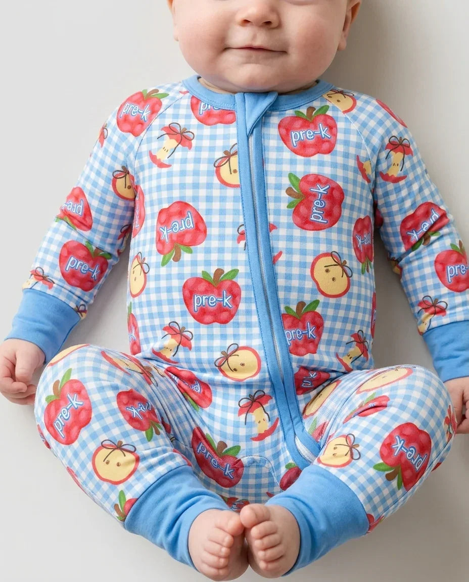 Custom School Grade Apple Days Bamboo Convertible Zippy