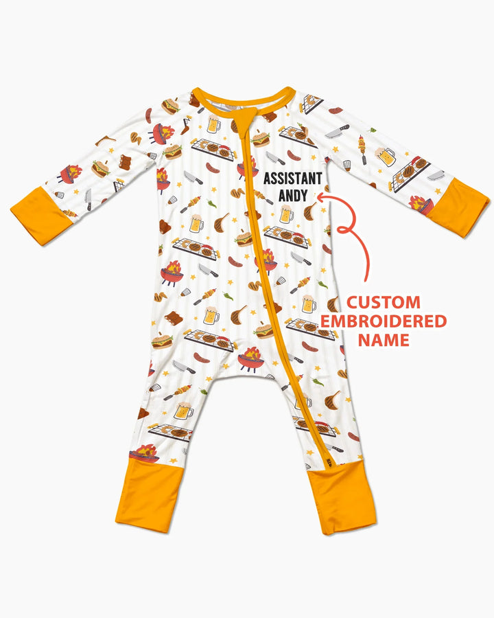 Custom Embroidered Name Grill Dad Bamboo Convertible Zippy