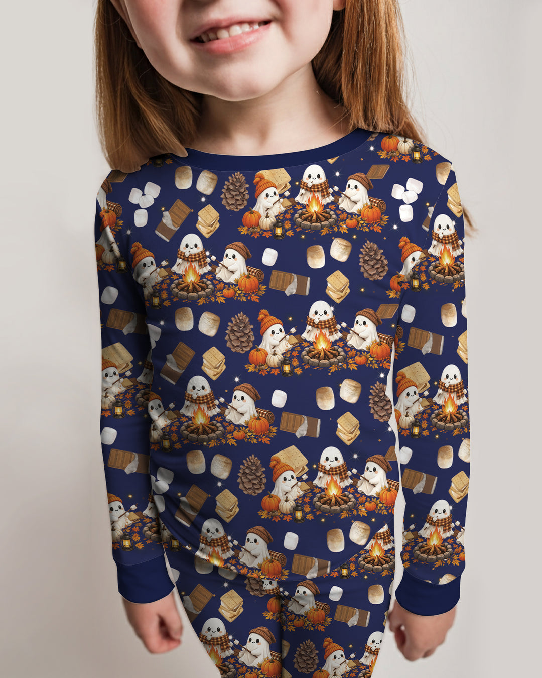 Campfire Boo Bamboo Two Piece Long Sleeve Pajama Set