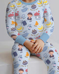Happy Ramadhan Bamboo Two Piece Long Sleeve Pajama Set