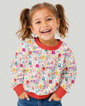 Rainbow Monster Party Bamboo Crewneck Sweatshirt