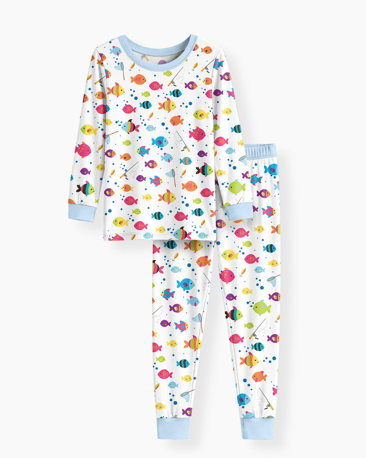 Template Bamboo Two Piece Long Sleeve Pyjamas Set
