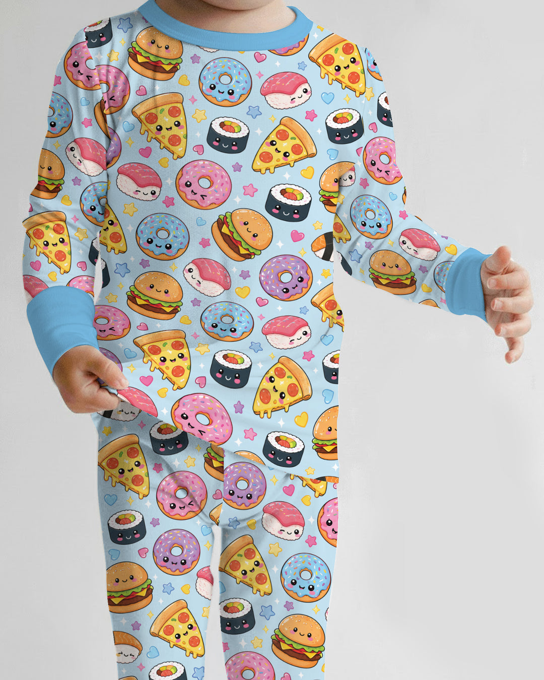 Template Bamboo Two Piece Long Sleeve Pyjamas Set