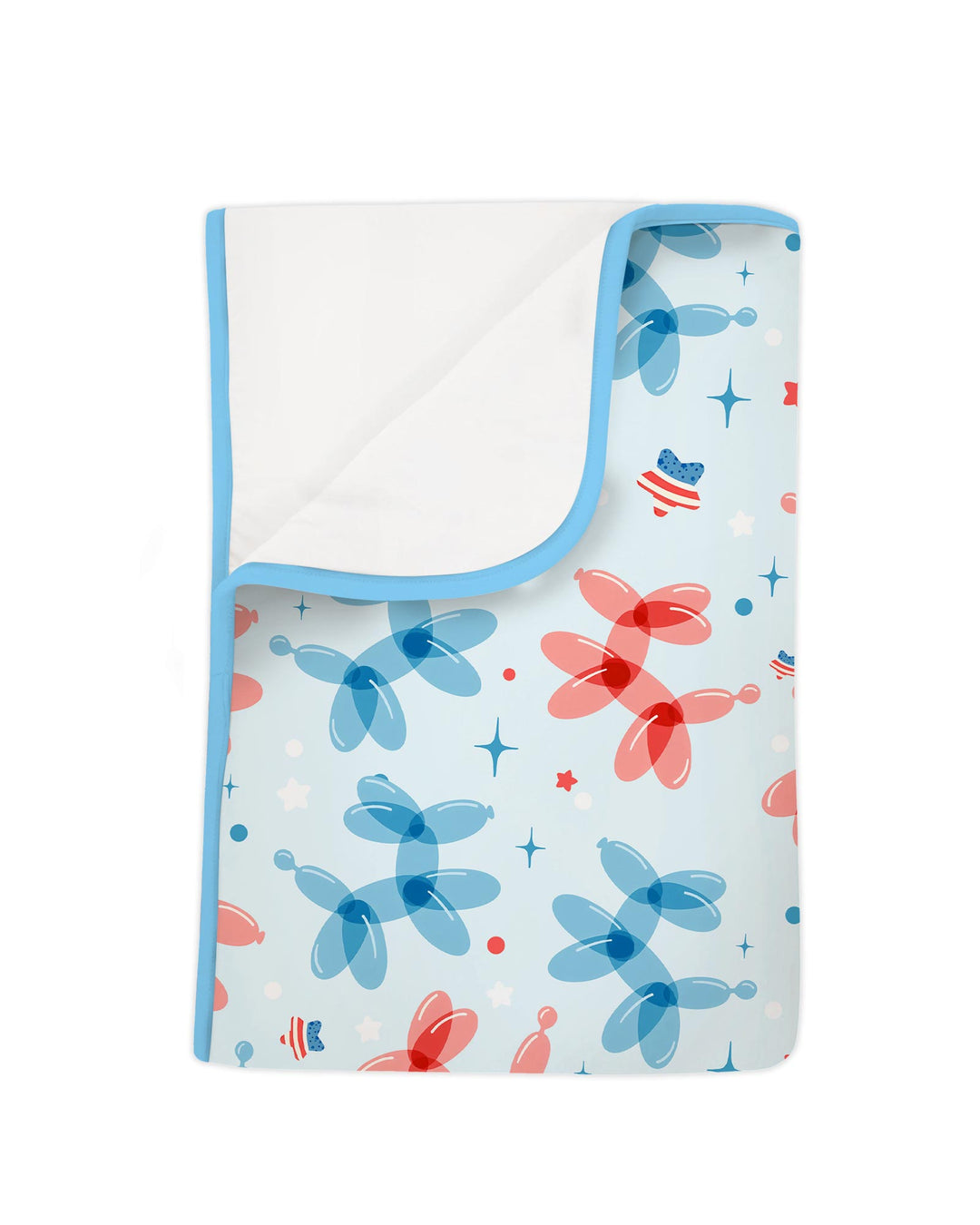 American Balloon Dog Party Bamboo Blanket