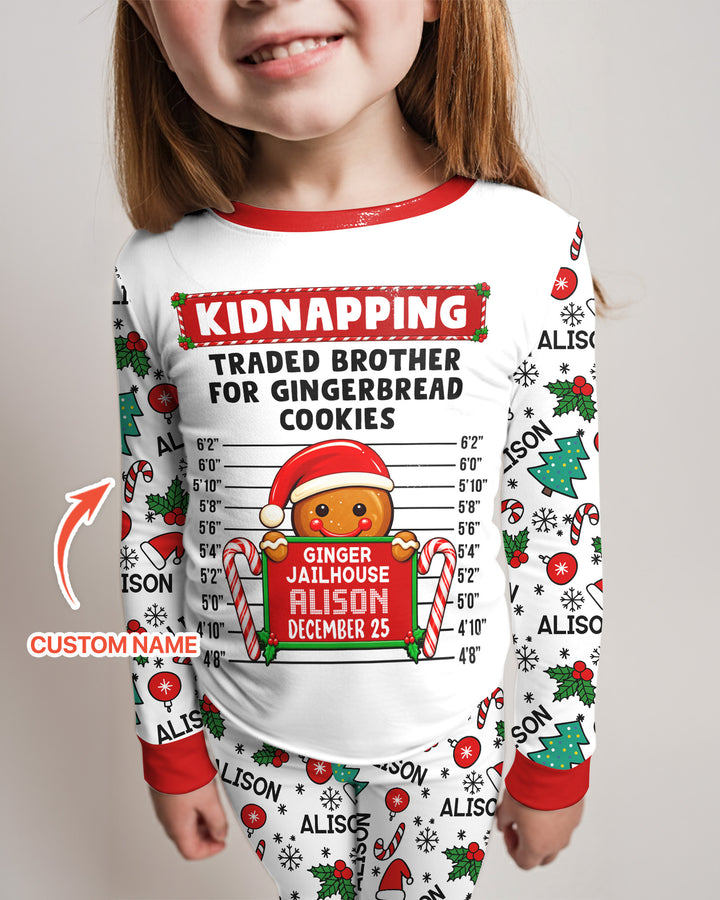 Funny Christmas Family Matching Bamboo Two Piece Long Sleeve Pajama Set