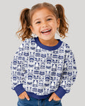 Friendly Totem Pole Figures Bamboo Crewneck Sweatshirt
