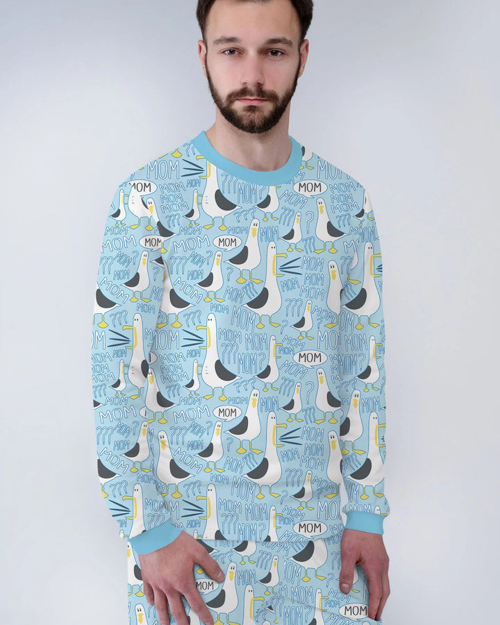 Funny Seagull MOM Bamboo Men's Pajama Set
