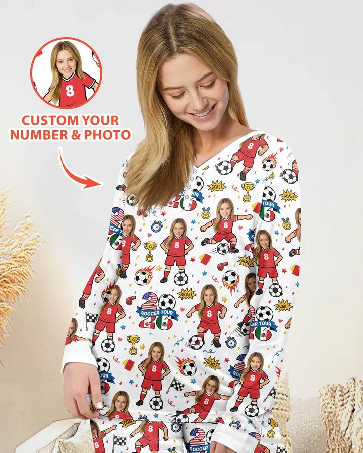 Soccer Tour 2026 Best Player Bamboo Women Pajama Set