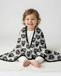 Halloween Monster Cats Bamboo Blanket