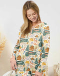 Lake View Camping Bamboo Women Pajama Set