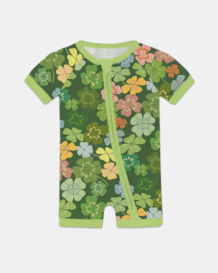 Lucky 4 Leaf Clover Bamboo Shorty Zippy