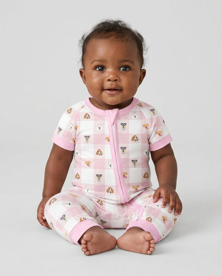 Plaid Pals Family Matching Bamboo Shorty Zippy