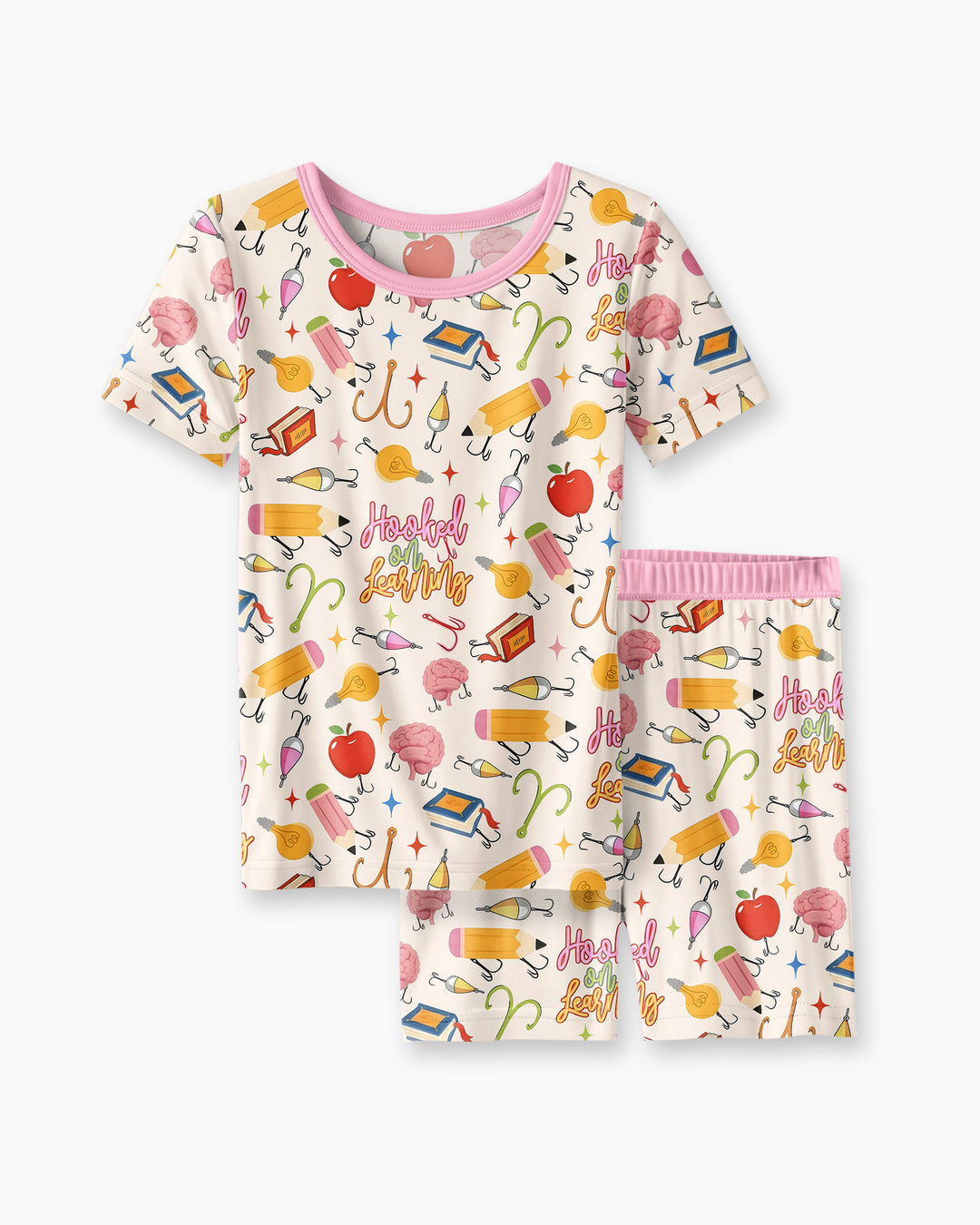 Template Bamboo Two Piece Short Sleeve Shorts Pyjamas Set