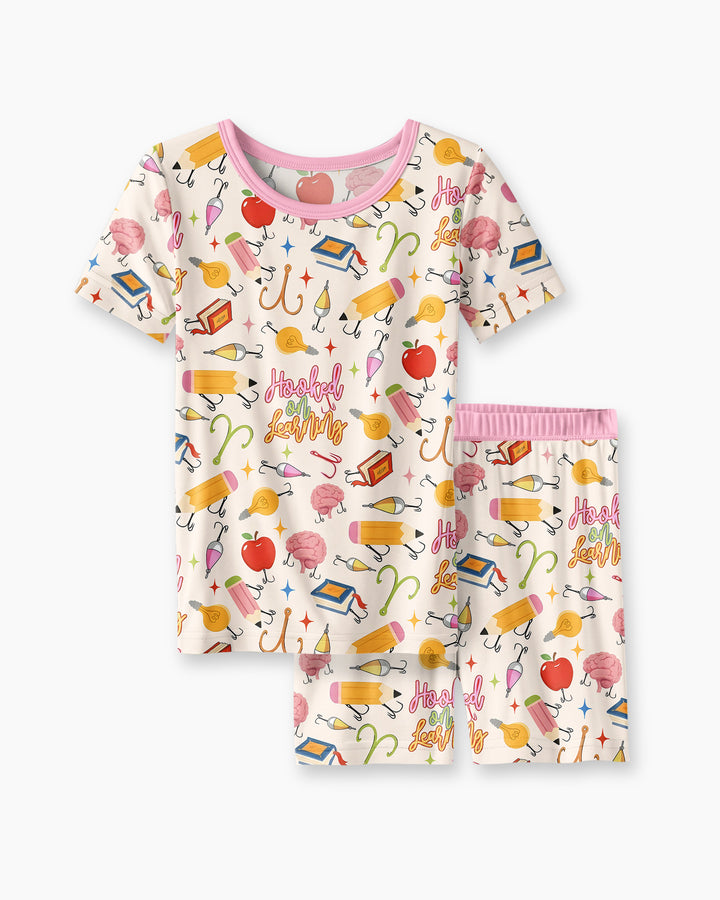 Template Bamboo Two Piece Short Sleeve Shorts Pyjamas Set