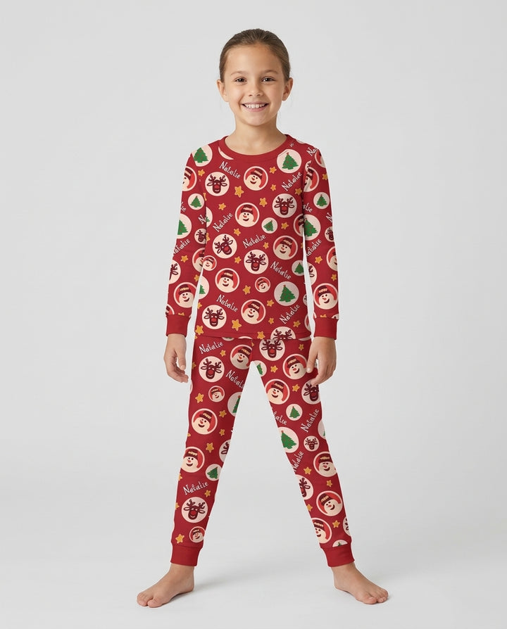 Christmas Dinner Bamboo Two Piece Long Sleeve Pajama Set