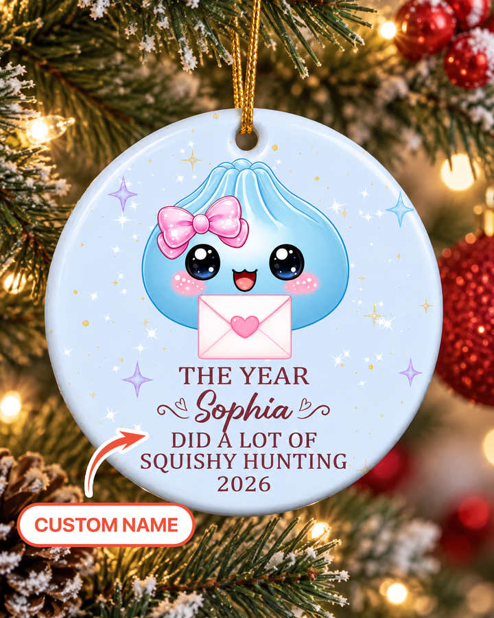 Cute Dumpling Baby Ceramic Ornament