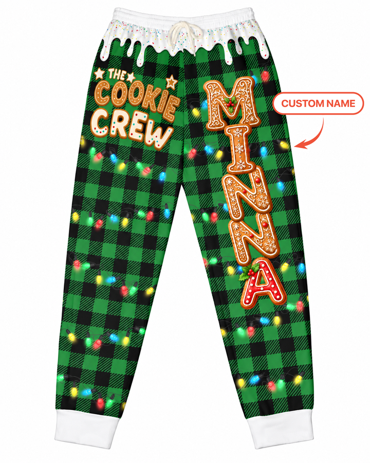 Cookie Crew Gingerbread Letter Bamboo Women Jogger