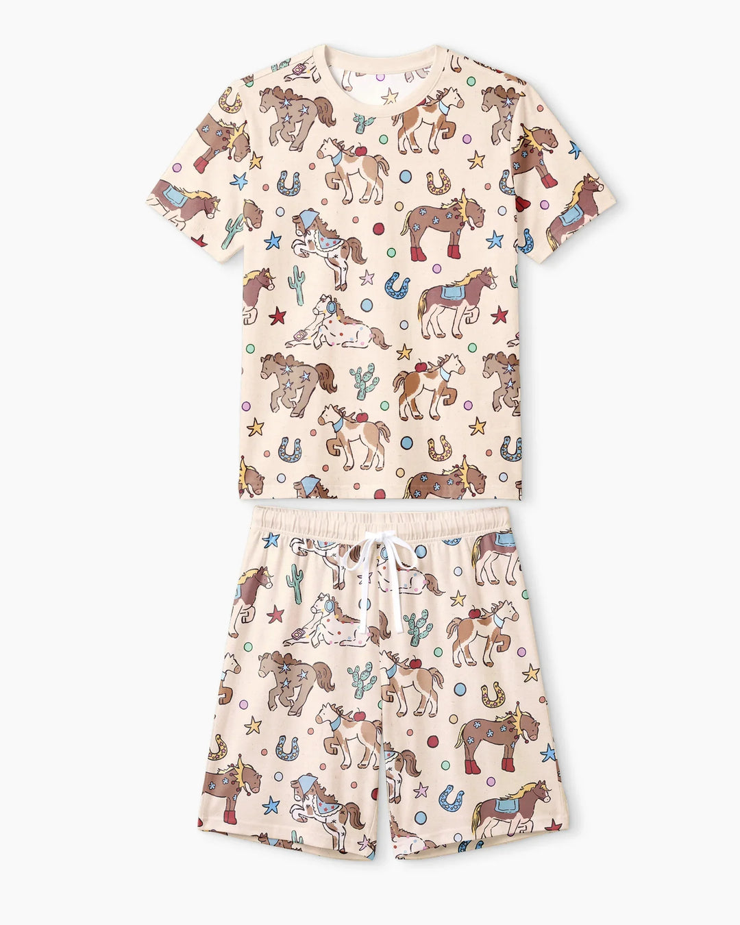 Lil' Buckaroo Bamboo Men Short Sleeve Short Pajama Set
