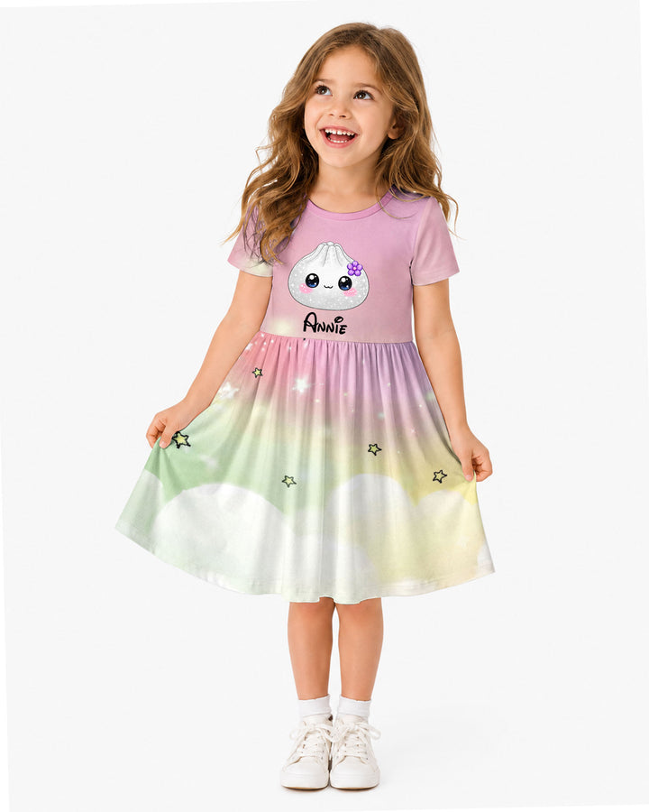 Cute Dumpling Bamboo Twirl Dress