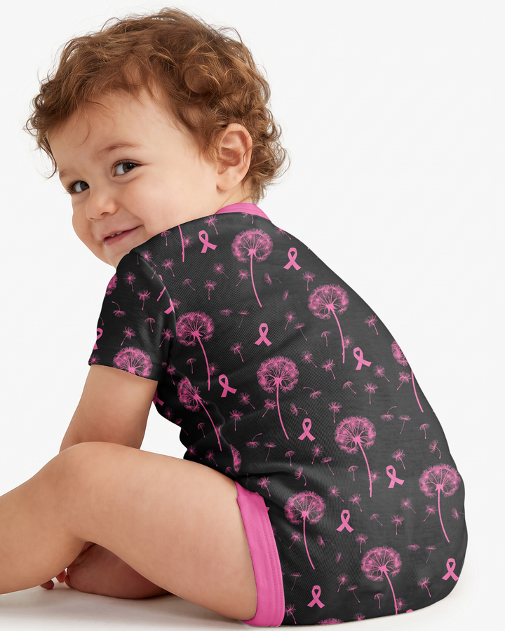 Dandelion Pink For Dad Bamboo Bodysuit
