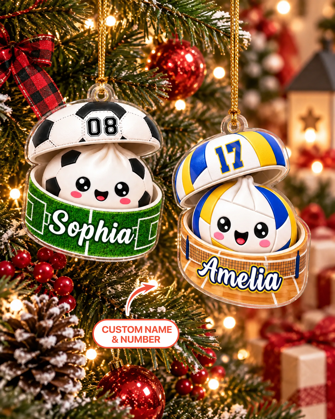 Sports Dumpling Acrylic Ornament