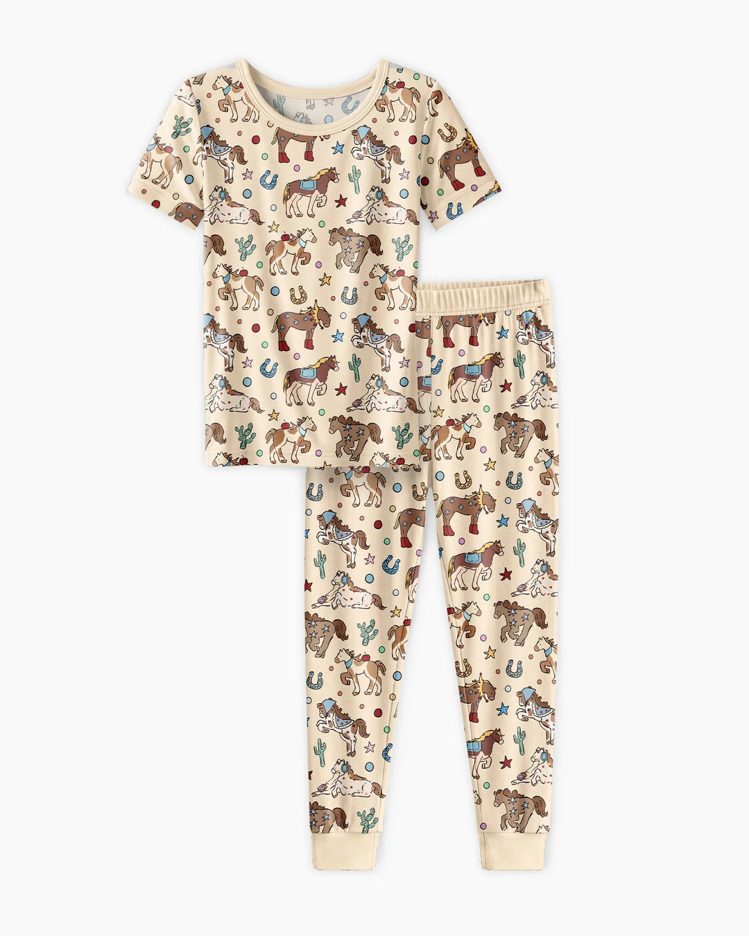 Lil' Buckaroo Bamboo Two Piece Short Sleeve Pajama Set