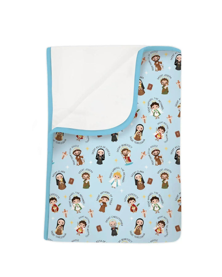 Saints in the Clouds Bamboo Blanket