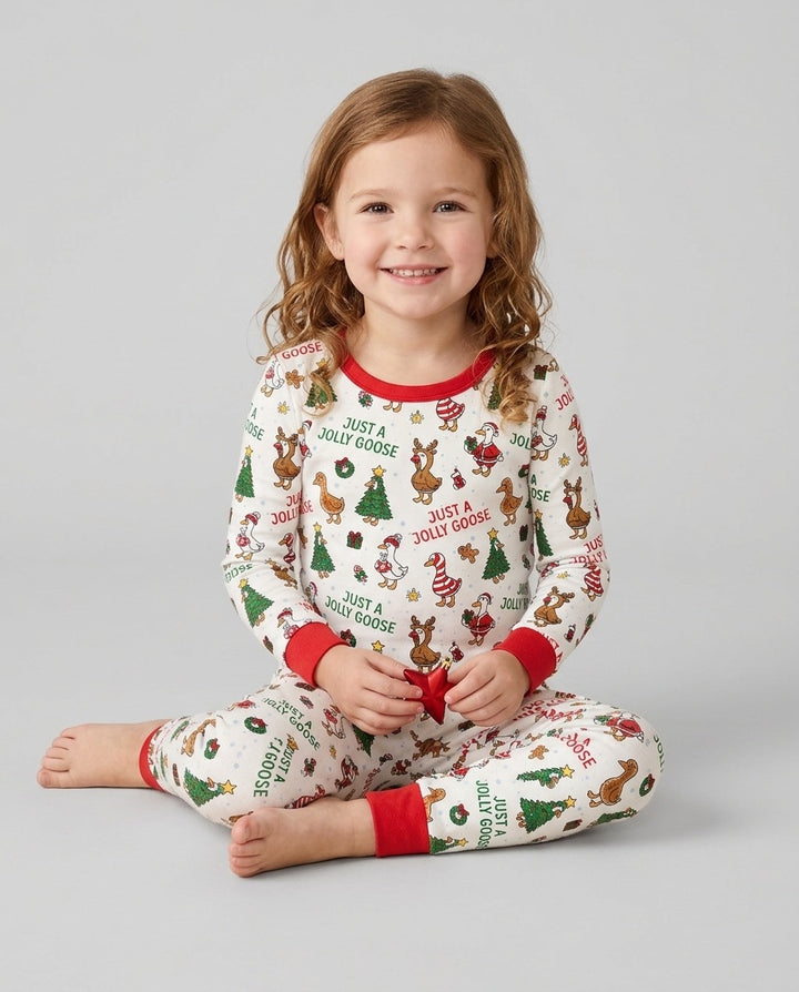 Just A Jolly Goose Bamboo Two Piece Long Sleeve Pajama Set