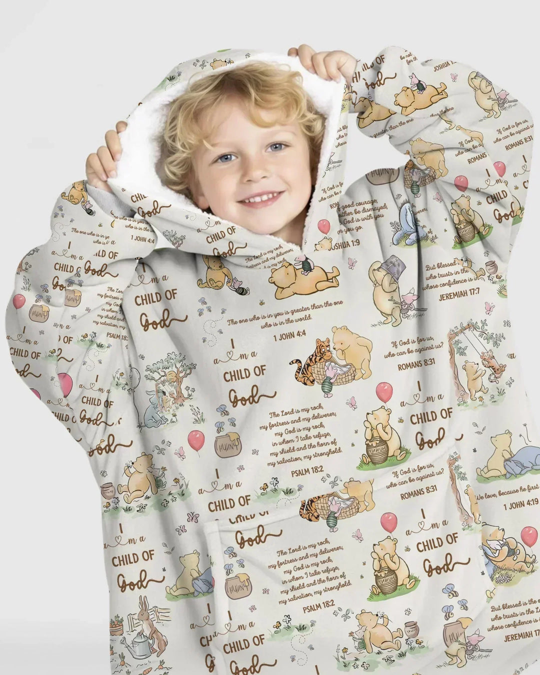 Child of God Whimsy Woodland Wearable Bamboo Blanket Hoodie