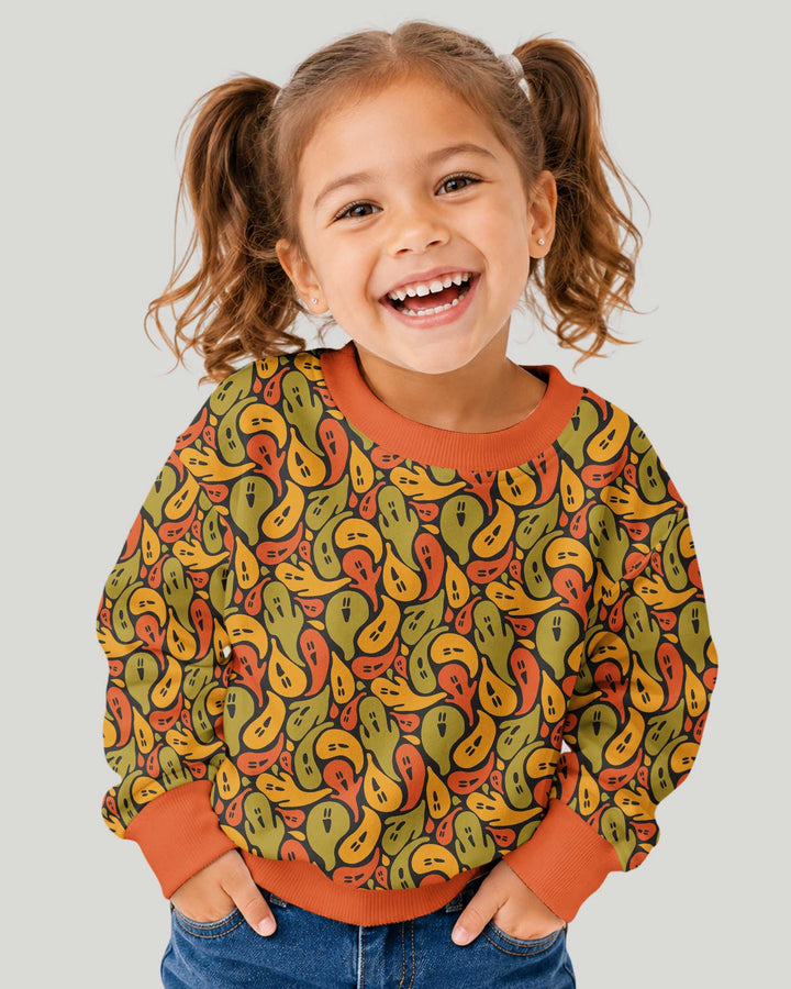 Retro Haunts & Happy Boos Bamboo Crewneck Sweatshirt