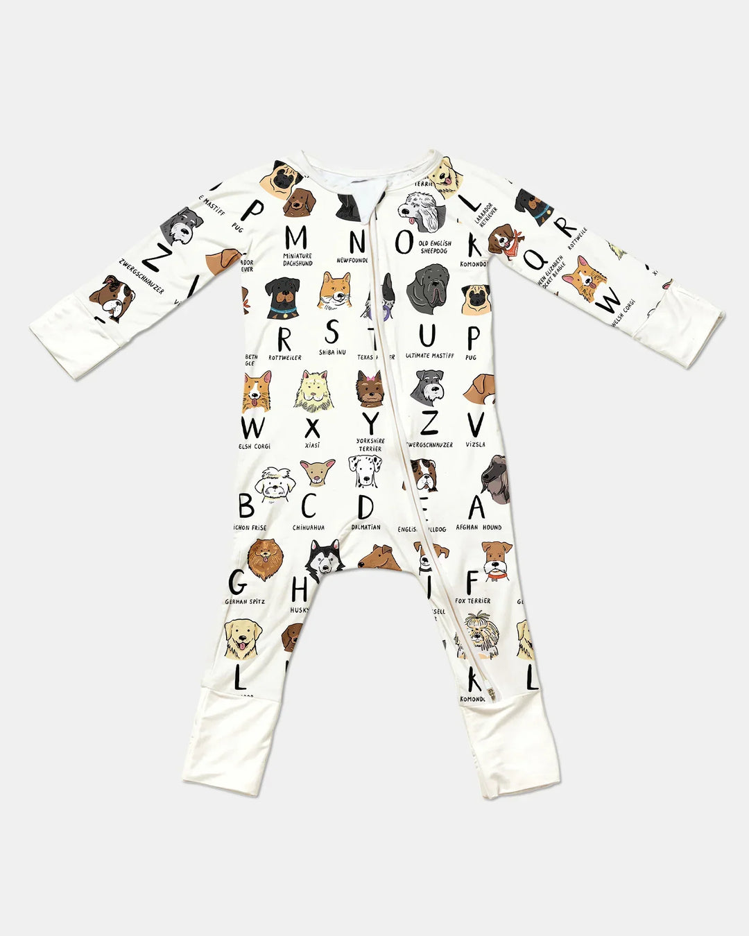 Funny Dogs Alphabet Bamboo Convertible Zippy