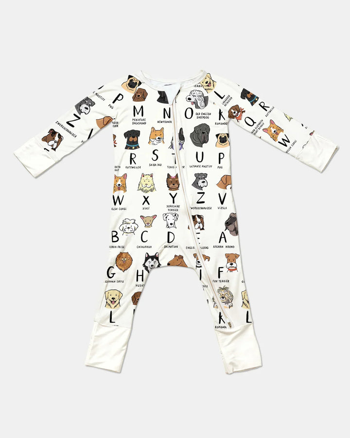 Funny Dogs Alphabet Bamboo Convertible Zippy