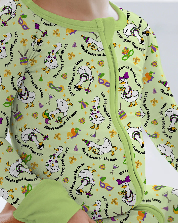 Mardi Gras Silly Goose Bamboo Convertible Zippy