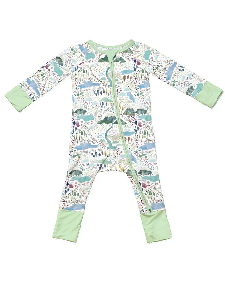 Whimsical Psalms 23 Map Bamboo Convertible Zippy
