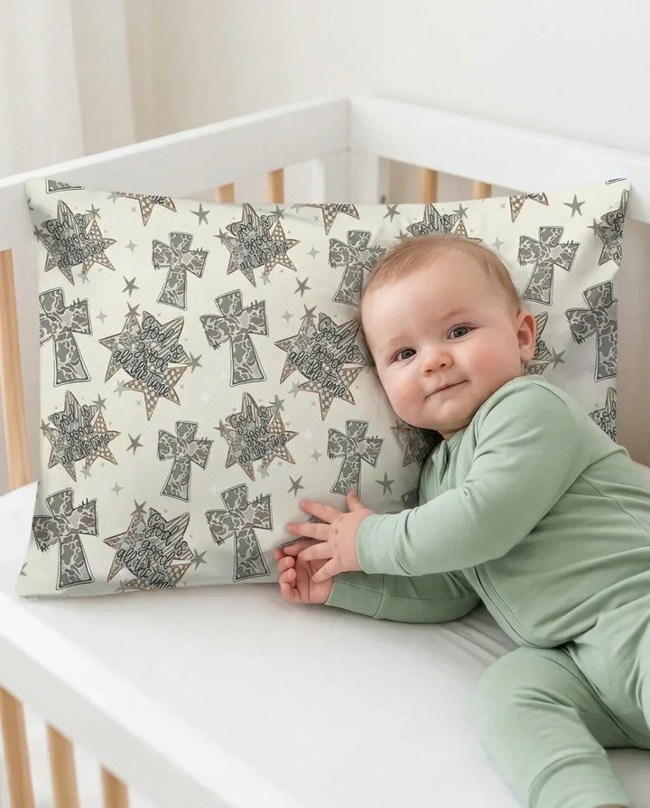Camo God is Good Family Matching Bamboo Pillow Case