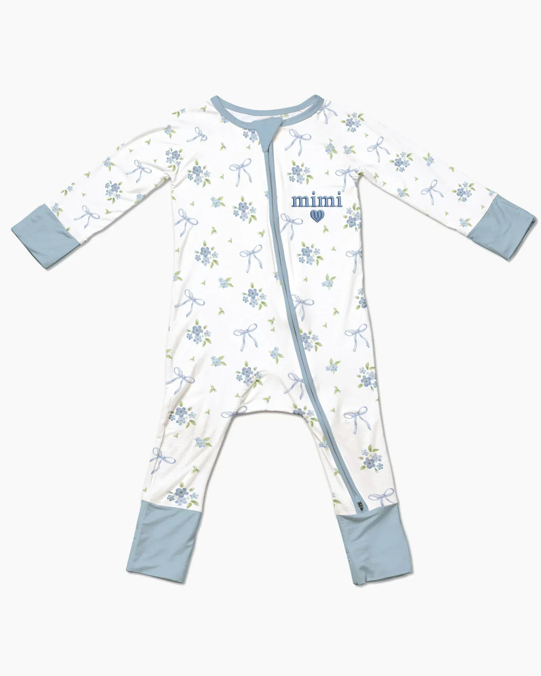 Mommy and Me Matching Embroidered Baby Bamboo Convertible Zippy