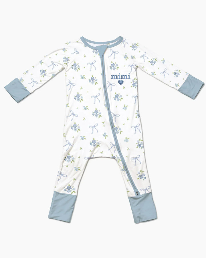 Mommy and Me Matching Embroidered Baby Bamboo Convertible Zippy