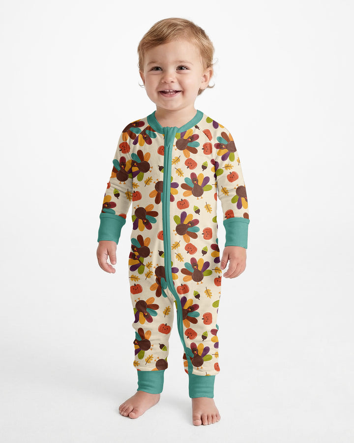 Thankful Turkey Days Bamboo Convertible Zippy