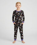 Kawaii Skeleton Pets Bamboo Two Piece Long Sleeve Pajama Set