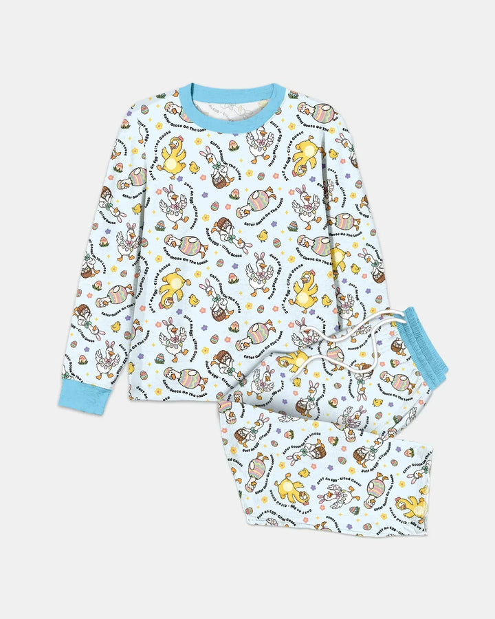 Easter Goose Family Matching Bamboo Men's Pajama Set